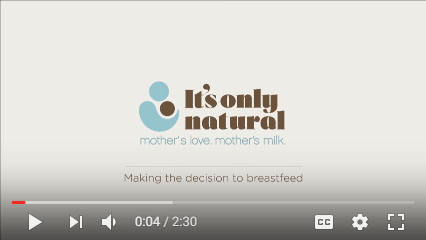 Video thumbnail of It's only natural: Making the decision to breastfeed